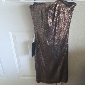 bebe Metallic Mini Dress